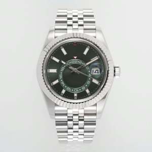 Reloj Mecánico Automático Nuevo al por Mayor, Movimiento 2824, Acero 904L, Multifunción, Verde - Product Image 1