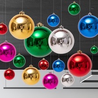 Boules de Noël 2026 écologiques non toxiques, réfléchissantes, brillantes, pigmentées or, argent, rouge, vert, bleu, fabriquées en usine