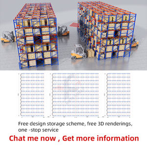 Système de rayonnage à palettes à entraînement d'entrepôt robuste système de rayonnage à entraînement par réfrigération stockage - Product Image 3