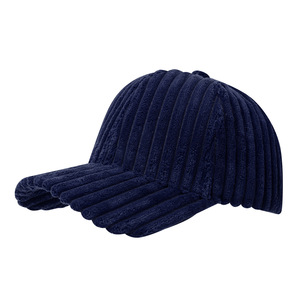 Autumn and winter cold <strong>cap</strong> solid color <strong>bold</strong> corduroy baseball <strong>cap</strong> men's and women's fashion outdoor windproof warm versatile <strong>cap</strong> - Product Image 6