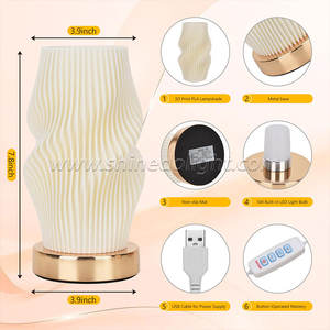 <span class=keywords><strong>Lampada</strong></span> da tavolo <span class=keywords><strong>a</strong></span> LED creativa USB oscurante per studio dell'home Office <span class=keywords><strong>lampada</strong></span> da comodino decorativa 3D <span class=keywords><strong>lampada</strong></span> da comodino ricaricabile impilata - Product Image 3