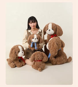 Nouveauté : Peluche Kawaii polyvalente, chien <span class=keywords><strong>Beagle</strong></span> assis avec écharpe, peluche pour enfants - Product Image 2