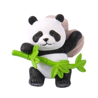 Statue de panda en résine de bambou, décoration de chambre kawaii DIY, accessoires de décoration de mini-jardin féerique, cadeau d'anniversaire moderne pour enfants