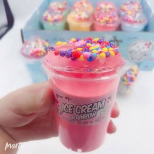 2019 Hot Selling DIY Foam Cone Beads <b>Slime</b> Jelly Puree Crystal Clay Soft Toy Plastic for Children's Toys - Product Image 2