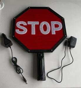 Panneaux de signalisation du fabricant : Panneau Stop Rouge, Panneau Slow Jaune avec Batterie Rechargeable - Product Image 2