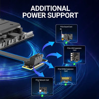 Kabel Ekstensi Riser JEYI 180 Derajat PCIe 3.0/4.0 X1 untuk Kartu WiFi Laptop/Desktop, Adaptor M.2, Bersertifikasi FCC CE ROHS, Tersedia