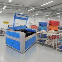 Machine de découpe laser CO2 numérique automatique pour MDF, acrylique, plastique, caoutchouc et papier
