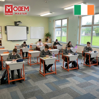 MINYI BAND Table de bureau scolaire irlandaise pour événements, Table contemporaine, Mobilier scolaire pour lycée, Mobilier scolaire moderne, Breveté