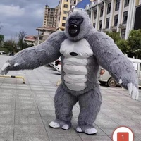 Costume de gorille gonflable en vente chaude, costume de mascotte de gorille gonflable de 2,6 m de hauteur pour adulte
