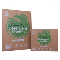 Feuilles de lessive super concentrées pour lave-linge, nettoyage en profondeur des vêtements avec parfum naturel frais