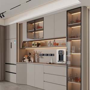 Meuble de rangement moderne sur mesure, meuble de restaurant, bois massif, protection de l'environnement - Product Image 5