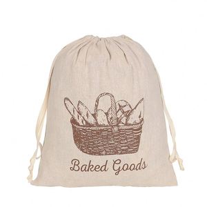 Pochette à cordon en toile de coton biologique naturelle avec logo personnalisé, pour emballage de cosmétiques, bijoux, rangement, cadeau - Product Image 6