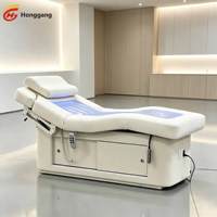 Table de massage électrique moderne de luxe pour salon de beauté, spa, esthétique, soins du visage, cosmétique et extensions de cils