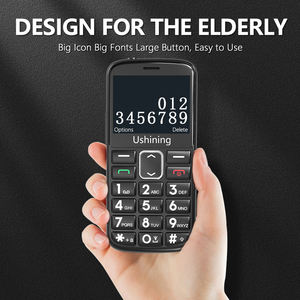 Téléphone <span class=keywords><strong>portable</strong></span> 4G pour seniors, simple SIM, grande batterie 1000-1499 mAh, appareil photo, radio FM, bouton SOS, prise en charge de 7 langues, station de charge pour personnes âgées - Product Image 5