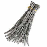 Extensions de Crochet Luxe Brésiliennes Remy Humaines Super Double Drawn 1B, Tissage Double à la Machine, Sans Nœuds, Peuvent Être Teintes et Décolorées