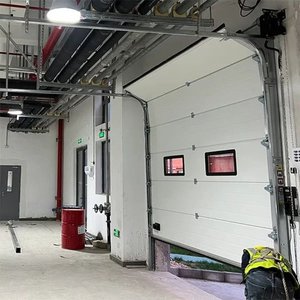 Puertas Seccionales Inteligentes <span class=keywords><strong>de</strong></span> Estilo Industrial Clásico, Directas <span class=keywords><strong>de</strong></span> Fábrica, <span class=keywords><strong>de</strong></span> Acero Inoxidable, Resistentes al Viento, <span class=keywords><strong>para</strong></span> Propiedades Comerciales - Product Image 1