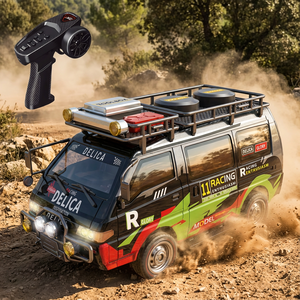 AJB 2.4G Delica 1:24 Auto RC Fuoristrada Proporzionale 4WD con Cavo USB, Telecomando 50M, Pronta all'Uso per 14+ Anni - Product Image 4