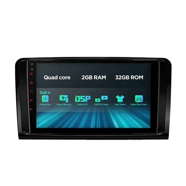 راديو سيارة رباعي النواة XTRONS, يعمل بنظام التشغيل android 10.0 لسيارات مرسيدس بنز mercedes-benz w164 مع DSP obd2 وشاشة تعمل باللمس