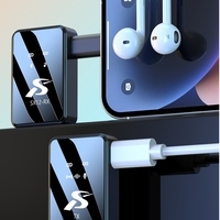 Micrófono Lavalier Inalámbrico Cardioide 4 en 1 SX13 con 4 Micrófonos con Cancelación de Ruido para iPhone/Android/PC Tipo-C, Podcast y Vlogging