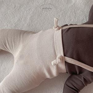 Pantalones de Algodón Acanalado para Recién Nacidos, Leggings para Bebés Niñas, Overoles para Bebés Niños, Pantalones con Tirantes, 3 Colores - Product Image 5