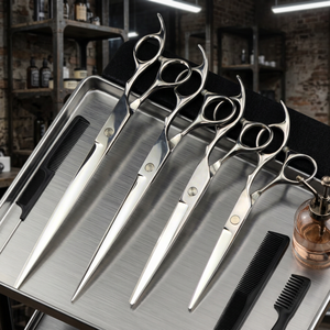 Juego de Tijeras de Peluquería de Diseño Moderno, 4 Piezas, Tijeras de Acero Inoxidable Rectas y de Entresacar, Precio al por Mayor - Product Image 3