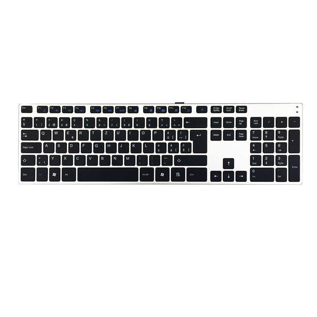 OEM ODM Factory's Rechargeable BT5.0 Portable PC Laptop Macbook Keyboard IMB-035 Arabic Spanish Languages Stylish Tablet Design