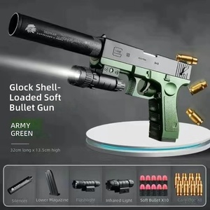 Giocattolo da Tiro con Clip EVA, Caricamento Manuale, Pistola in Plastica con Proiettili Morbidi e Espulsione del Bossolo - Product Image 3