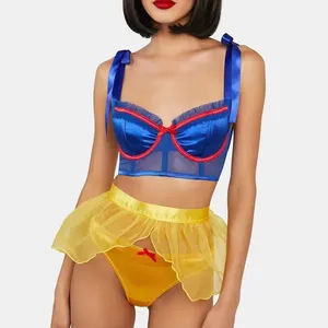 Costume d'halloween Femme Cosplay uniforme érotique Sexy Lingerie écolière jeux de rôle Costumes