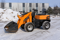 Chargeuse frontale électrique de 0,5 tonne, chargeuse-pelleteuse, chargeuse sur roues, godet frontal standard, chargeuse articulée compacte