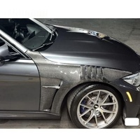 Para BMW Serie 3 330i 340i F30 F35 F31 Serie 3 GT F34, Guardabarros Ventilado de Fibra de Carbono Completa, Capó de Motor, Kit de Carrocería