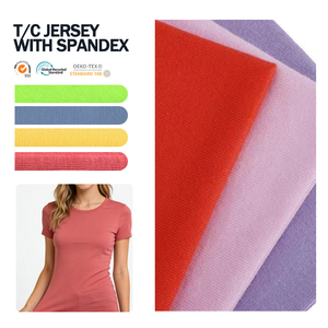 ผ้าแฟชั่นสำหรับเสื้อแจ็คเก็ต ผ้าริปสตอปยืดหยุ่น TC คอตตอนโพลีเอสเตอร์ผสมสแปนเด็กซ์ ลดราคาพิเศษ - Product Image 1