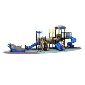 Luxury Kids Outdoor Playground Climbing <b>Plastic</b> <b>Slide</b> New Design Metal Theme Park for School and Public Use - Product Image 4