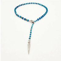 Collier élégant en apatite naturelle pour femmes à la mode en argent 925 perles de serpent bijoux à la mode cadeau prix usine