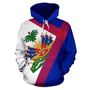 Fitspi Country Culture Flag Caribbean Sea Haiti Island Pullover Men Women Tracksuit 3d Print Streetwear Harajuku Hood Wholesale - Product Image 6