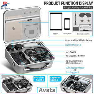 Custodia da viaggio personalizzata in EVA per drone con schiuma, custodia per controller DJI, hub di ricarica batterie, borsa a tracolla per drone Avata - Product Image 3