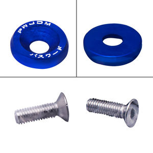 Lot de 10 boulons hexagonaux universels M6 de 20 mm pour modification de style automobile, rondelles de garde-boue JDM, accessoires de plaque d'immatriculation et accessoires auto - Product Image 5