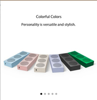 Haut-parleur intelligent portable HiFi (Qingshan Blue) avec son de haute qualité, portable, pour bureau
