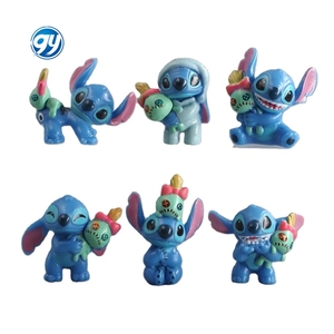 Figuras Miniatura Más Recientes, 6 Piezas por Set, 3.1-3.5 cm, Dibujos Animados de <span class=keywords><strong>Lilo</strong></span> & Stitch, Figura de Anime de PVC para Decoración de Pasteles - Product Image 1