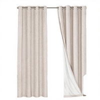 Rideaux occultants modernes de luxe à œillets, 100 % polyester, style européen et américain pour salon et chambre à coucher
