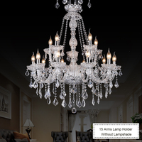 Vente flash : Lustre en cristal K9 classique européen, livraison rapide directe d'usine pour la décoration de salon, éclairage suspendu pour la maison
