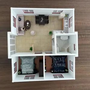 Casa Plegable Expandible de Estilo Moderno de 1 a 4 Dormitorios, Fácil de Instalar, Portátil en una <span class=keywords><strong>Bolsa</strong></span>, para Estar en la Villa o en la Cabina de Estudio - Product Image 3