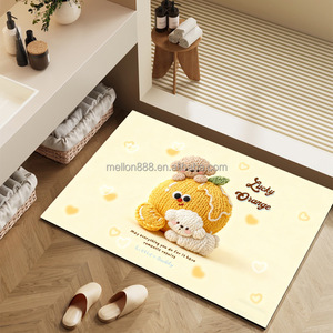 Alfombra Moderna Antideslizante Hecha a Máquina, Alfombra de Entrada Impermeable de Nappa PU + Cuero Sintético Antideslizante, Antifatiga, Lavable, para Uso en el Hogar y Hoteles - Product Image 3