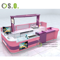 Kiosque à Bubble Tea, Kiosque alimentaire mobile pour centre commercial, Bar à jus, Comptoir de présentation, Vitrine de mobilier pour Kiosque de café