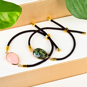 CHUSE Nouveau Produit Bracelet en Cristal d'Améthyste Poli Fait Main DIY Feng Shui - Product Image 3