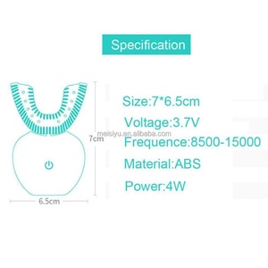 Cepillo de Dientes de Silicona en Forma de U con Pantalla LED 2025, Recargable Automáticamente, Cerdas Suaves, para Uso Doméstico, Impermeable - Product Image 3