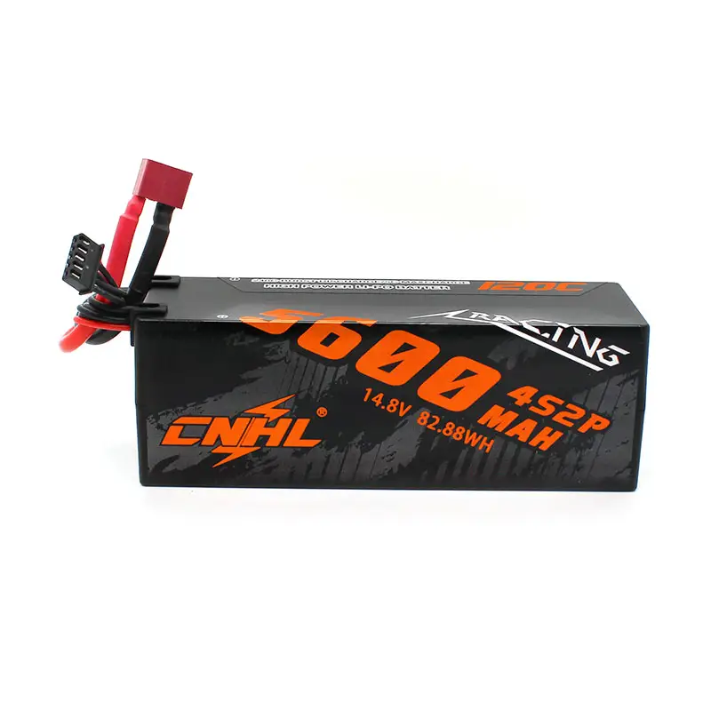 CNHL Racing Série 5600MAH 14.8V 4S2P 120C Lipo Batterie Étui Rigide avec les Doyens Prise RC VOITURE