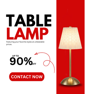 Lampada da Tavolo in Vetro con Base in Metallo, Alta Resa Cromatica CRI Ra80, Illuminazione Decorativa di Grado Commerciale per Approvvigionamento Alberghiero all'Ingrosso - Product Image 6
