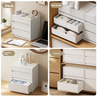 Boîte de rangement de bureau empilable en plastique PP japonais JX Funa pour papier A4, utilisation dans le salon et sur le bureau