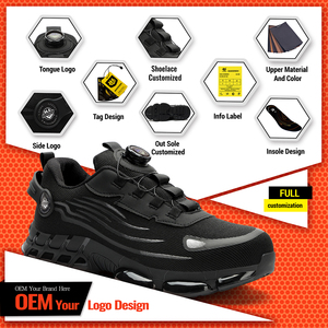 <span class=keywords><strong>Scarpe</strong></span> Antinfortunistiche da Uomo con Punta in Acciaio, Anti-Schiacciamento, Anti-Perforazione, Chiusura Automatica Rotante, Traspiranti e Comode - Product Image 3