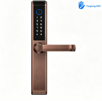 Serrure d'accès multi-mode HR TT Lock avec fonctions de déverrouillage complètes, contrôle à distance via application Bluetooth pour usage domestique
